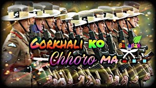 Brittish Gurkha Gorkhali ko chhoro ma Song Subtitles Lyrics [upl. by Falconer177]