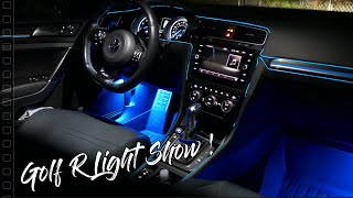 All of the Lights on the MK7 Golf R  Nighttime Walkaround [upl. by Guy]