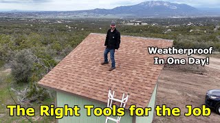 DIY Shed  Roofing  Materials Tools and Steps [upl. by Hana53]