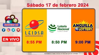 Lotería Nacional LEIDSA y Anguilla Lottery en Vivo 📺│Sábado 17 de febrero 2024 855 PM [upl. by Ottilie]