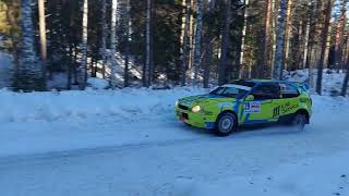 RallySM deltävling 2 Vinterpokalen 3 Feb [upl. by Yobybab]