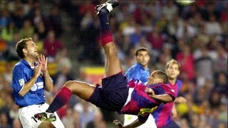 2001 BARCELONA 3X2 VALENCIA MATCH HISTORY OF RIVALDO [upl. by Herv465]