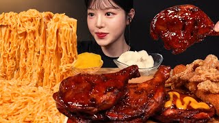 SUB편의점 신상 신라면 툼바 먹방🍜 bbq 자메이카 통다리치킨에 닭껍질튀김 새우스틱까지 컵라면 리뷰 리얼사운드 Ramyeon amp Chicken Mukbang Asmr [upl. by Brass969]