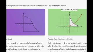 Definición de función inyectiva [upl. by Hedvah]