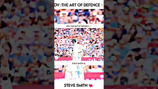 The ART Of Defence STEVE SMITH cricket stevesmith rohitsharma ausvseng cricketlover shots yt [upl. by Solraced]