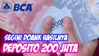 Deposito Bank BCA dengan Modal 200 Juta  Fendy Artha [upl. by Ididn]