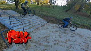 Hardtail DownhillUrban Freeride in Bucharest 6 [upl. by Elise]