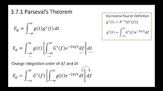 2  321 Parsevals Theorem [upl. by Suiraj]