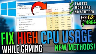 🔧How To Fix 100 CPU Usage While Gaming ✅ 2020 UPDATED Methods  Fix High CPU Usage Easy Methods [upl. by Hubbard]