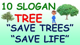 10 Slogan on Tree In English  Slogan on Tree  10 Best Slogan On Save Tree  Save Tree Slogan [upl. by Esirahc]