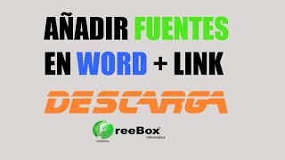 Como instalar y añadir tipos fuentes a Word  Descarga pack 37 fuentes [upl. by Firmin]