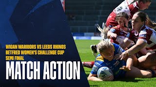 HIGHLIGHTS  Wigan Warriors vs Leeds Rhinos  Betfred Womens Challenge Cup Semi Final [upl. by Lurleen]