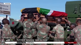 SANDF soldier who died from carbon monoxide poisoning laid to rest [upl. by Hannie]