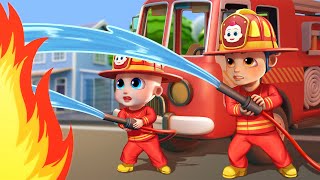 Firefighters Song 🔥🚒 Fire Truck Rescue Team  Funny Bunny  Kids Songs amp Nursery Rhymes Compilation [upl. by Airekal913]