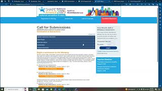 SHAPEBaltimore Presentation Submission Tutorial [upl. by Olaf395]