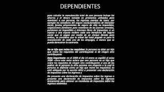 VÍDEO 5 DEPENDIENTES Y EXENCIÓN FORMA 1099 [upl. by Akerdnahs]