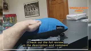 Review ThermaRest Compressible Cinch Camping and Backpacking Pillow Small  12 x 16 Inch Fun Guy [upl. by Kassel]