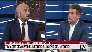 Mano a mano con Franco Mogetta secretario de Transporte [upl. by Becht]