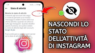 Come nascondere lo stato di attività attiva su Instagram [upl. by Evangeline323]