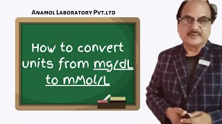 How to convert units from mgdL to mMolL [upl. by Einalem911]