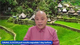 DAVAO ILOCOS election results napadala 1 day before [upl. by Ocicnarf]