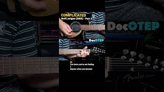 Complicated  Avril Lavigne 2002 Easy Guitar Chords Tutorial with Lyrics Part 3 REELS [upl. by Thgirw303]