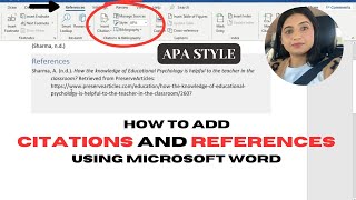 Citation and References  Assignments in Canada  APA style  How to list references in APA style [upl. by Nofets]