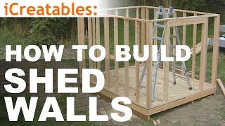 How To Build A Shed  Part 5  Wall Framing [upl. by Eetnuahs287]