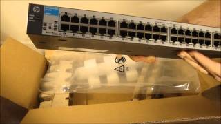 HP 181048G Switch Unboxing and Demo [upl. by Eillen]