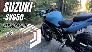 SV650 Motorcycle Fuel Pump Replacement [upl. by Attirb135]