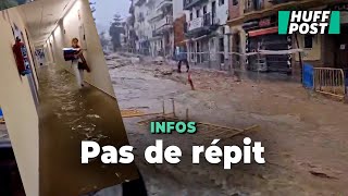 L’Espagne à nouveau sous l’eau deux semaines après des inondations dévastatrices [upl. by Jilly]