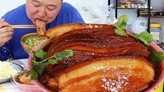 Super Satisfying Pork Recipe Chinese Special Pork Belly With Sauerkraut  Mukbang Eating [upl. by Ailehc]