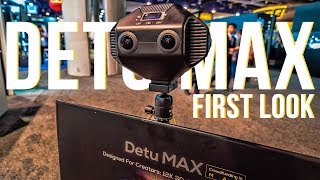 Detu MAX 12K 3D 360 VR Camera with AI Chip First Look  NAB 2018 [upl. by Iatnahs]