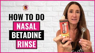 Nasal Betadine BETTER Than Hydrogen Peroxide [upl. by Dearr]