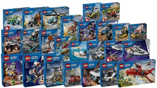 All LEGO City sets January 2024 CompilationCollection Speed Build [upl. by Adiaj546]