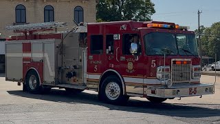 Tulsa Fire Department Engine 5 Responding from Quarters [upl. by Wengert]