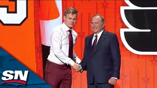 Matvei Michkov Goes To Flyers With Seventh Overall Pick In 2023 NHL Draft [upl. by Ahsein]