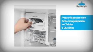 GeladeiraRefrigerador Electrolux Frost Free Duplex DF52X  Submarinocombr [upl. by Timothee]