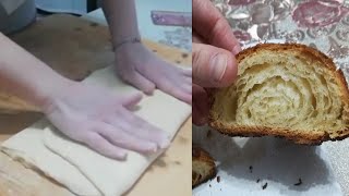 Sfogliatura per impasti lievitati come nastrine Cornetti ecc [upl. by Bowen]