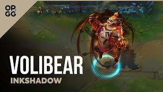 Ink Shadow Volibear – OPGG Skin Review – League of Legends [upl. by Wincer191]