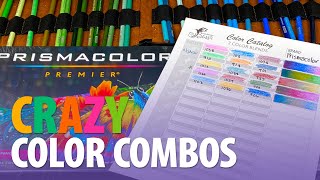 Prismacolor Color Combinations Crazy 3 Color Blends [upl. by Suelo]