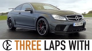 MercedesBenz C63 AMG Black Series Coupé Three Laps With  Carfection [upl. by Ahserkal]