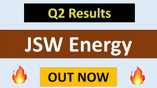 JSW Energy Q2 results 2024  JSW Energy share latest news  JSW Energy Results today [upl. by Ahsiaa454]