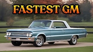 10 Fastest Classic GM Muscle Cars [upl. by Wilinski]