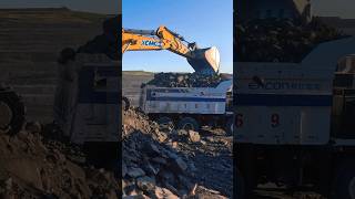 excavator mining construction heavyequipment digger dumptruck truck [upl. by Flory]