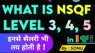 NSQF ITI Level 3 4 5 kya hai  What is nsqf certificate syllabus meaning and details in Hindi [upl. by Adam]