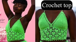 Crochet top  Alicia crochet bralette top [upl. by Paluas206]