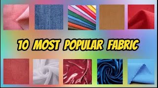 10 Most Popular Fabrics and Their Properties and Uses [upl. by Celie]