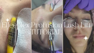 STEP BY STEP LASH LIFT TUTORIAL USING ELLEEPLEX PROFUSION ON LARGE LASHES [upl. by Razid4]