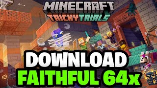 How To Get Faithful Texture Pack in Minecraft Bedrock 121 [upl. by Akkin495]